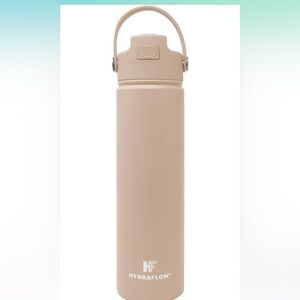 Hydraflow Tan Water Bottle with Lid